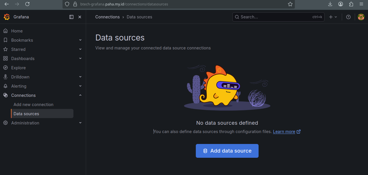 Grafana Menu Datasource
