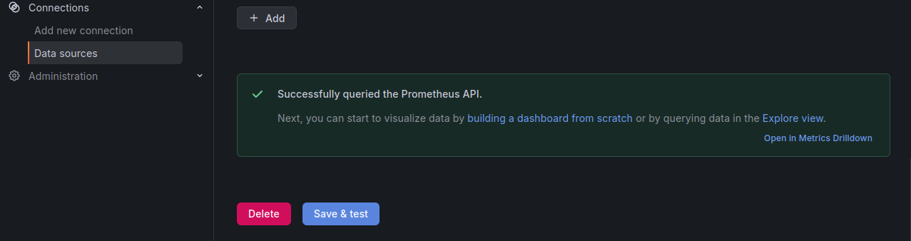 Grafana Save Test