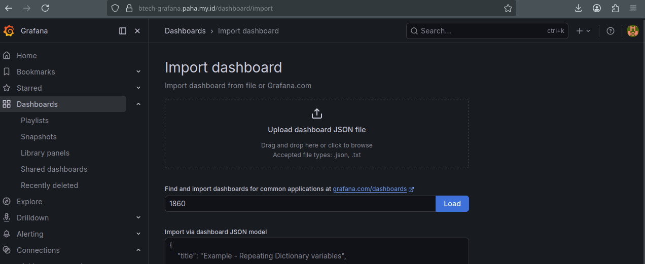 Import ID Node Exporter