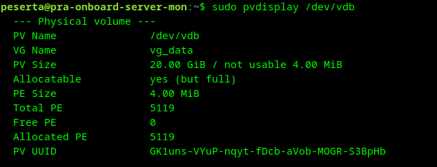 pvdisplay