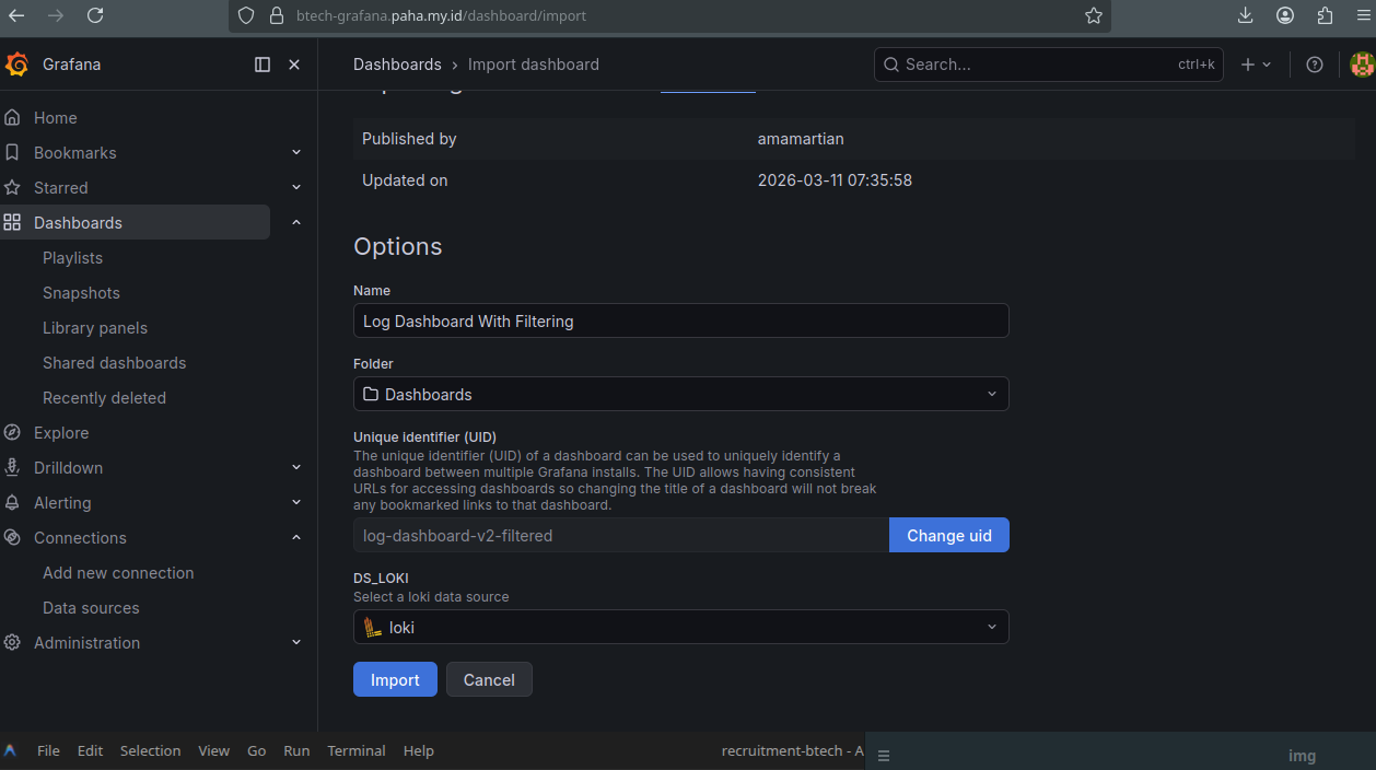 Select Loki Datasource